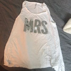 MRS.  Sleep set Sparkly Tank Top and Ruffle Short